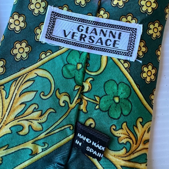 (2) Vintage Gianni Versace Silk Ties 90’s - Picture 7 of 9